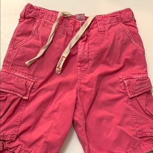 Pink True Religion Cargo Shorts